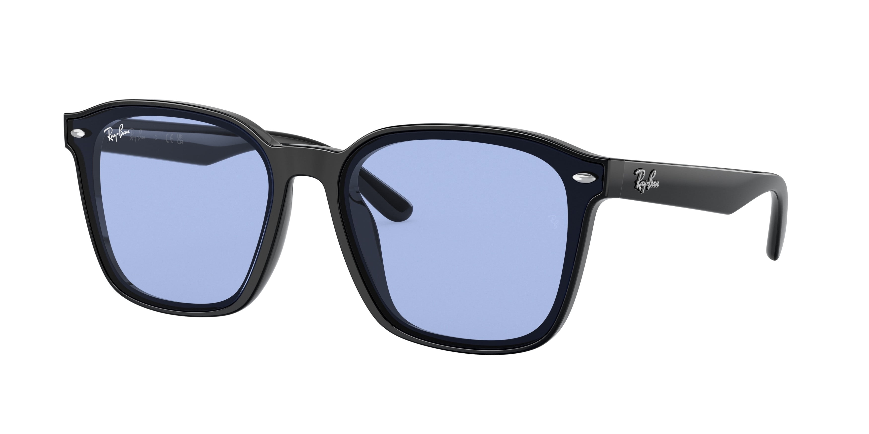 レイバン RB4392D 601/80 RAYBAN Blue Sunglasses Ray-Ban RB 4392 D 601/80 Black Blue - Walmart.com
