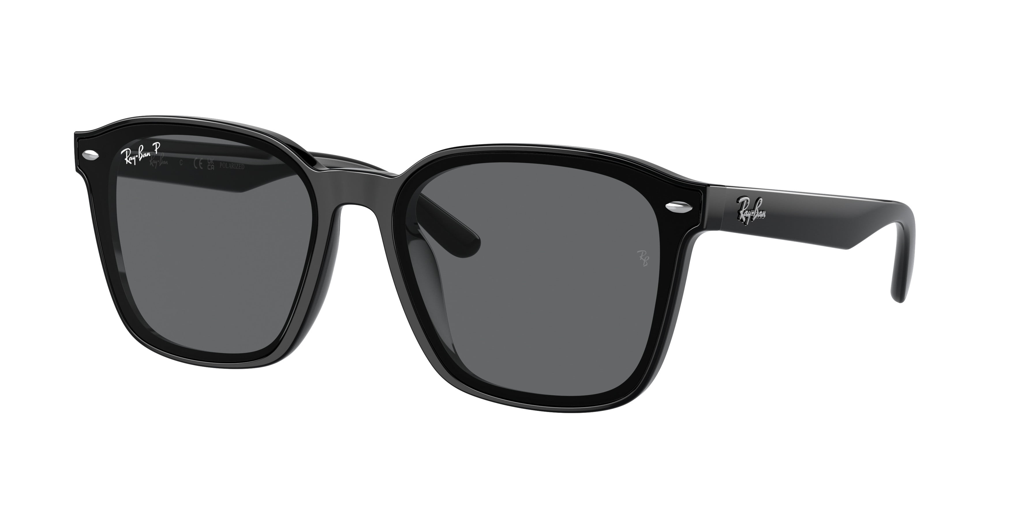Sunglasses Ray-Ban RB 4392 D 601/81 Black Dark Grey Polar 