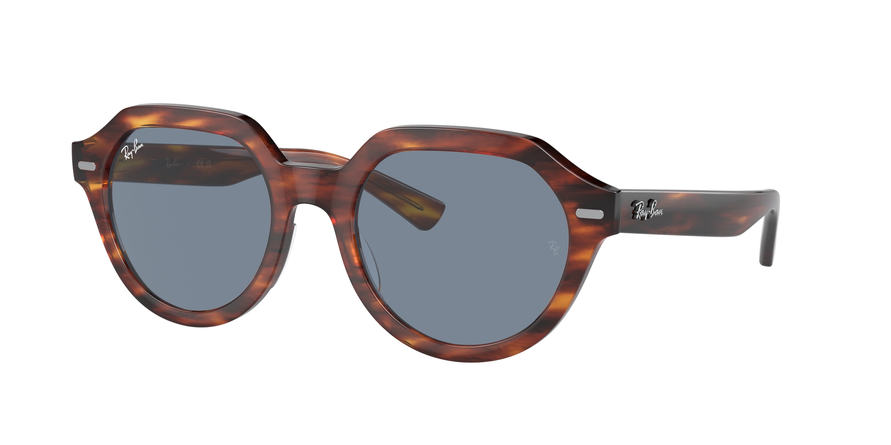RB4399F 954/62 ジーナ RAY-BAN Sunglasses Ray-Ban RB 4399 954/62 Gina Striped Havana Blue