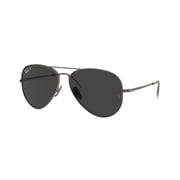 Sunglasses Ray-Ban RB 8089 165/48 Aviator Titanium Gunmetal Pola