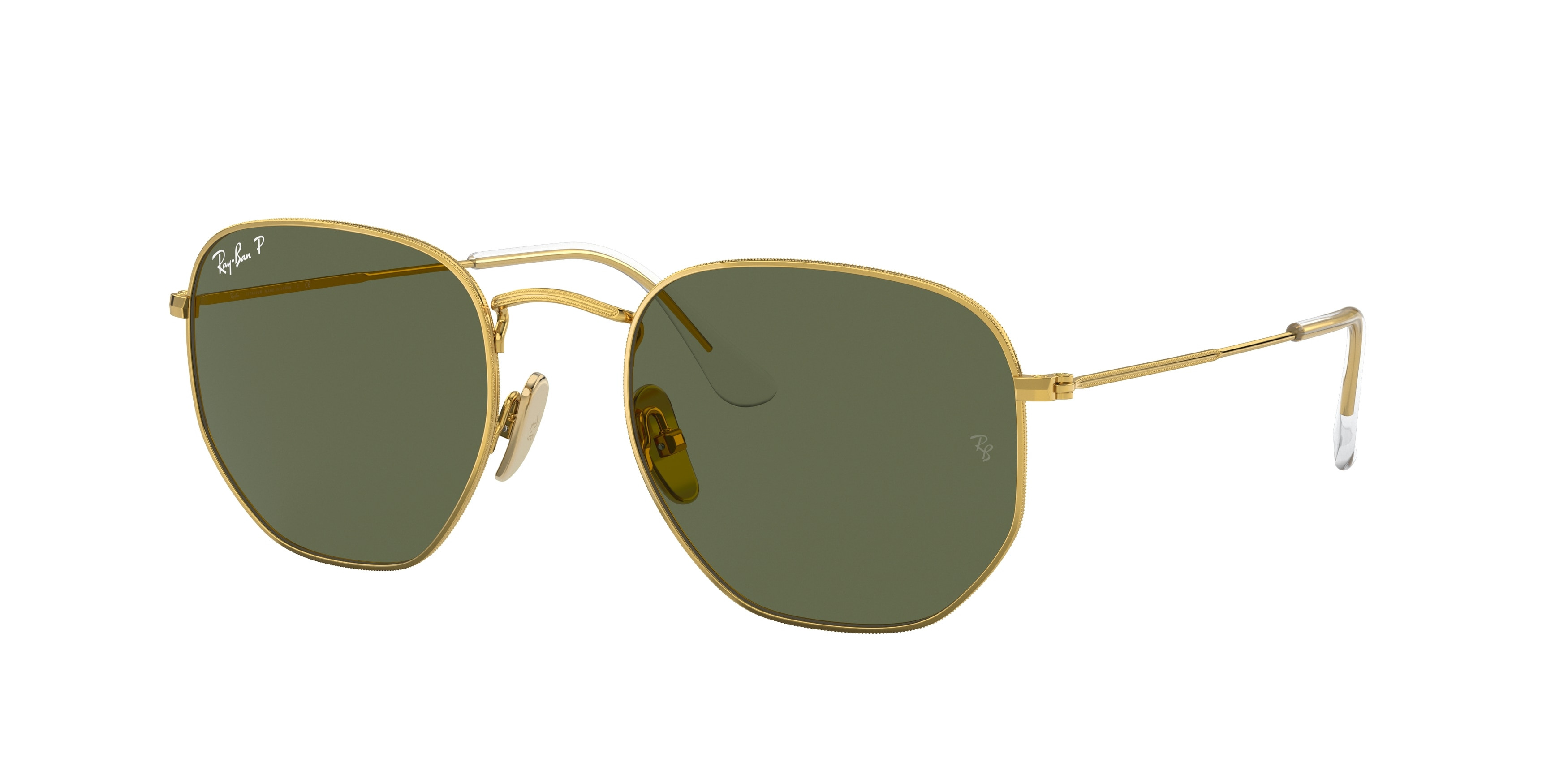 Sunglasses Ray-Ban RB 8148 921658 Hexagonal Legend Gold  display picture 1