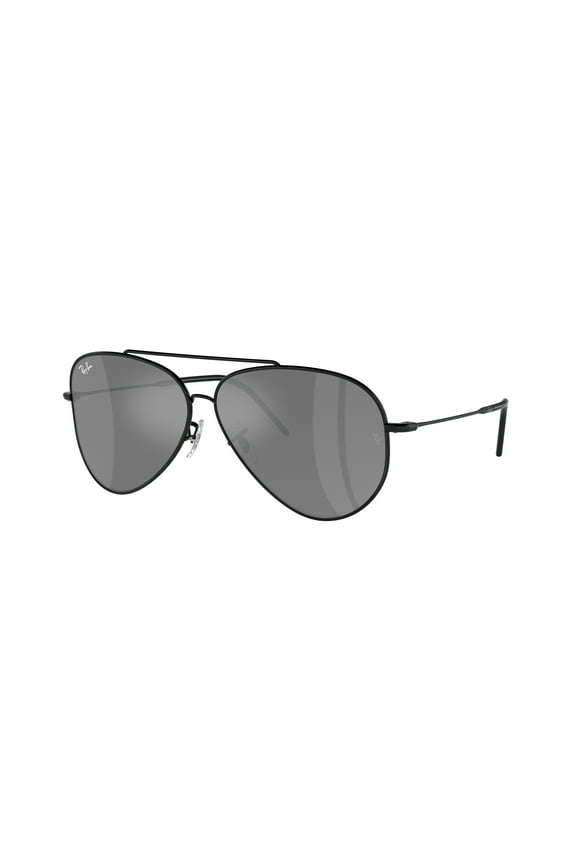 Sunglasses Ray-Ban RBR 101 S 002/GS Aviator Reverse Black Grey Mir