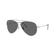 Sunglasses Ray-Ban RBR 101 S 003/GR Aviator Reverse Silver Dark Gr