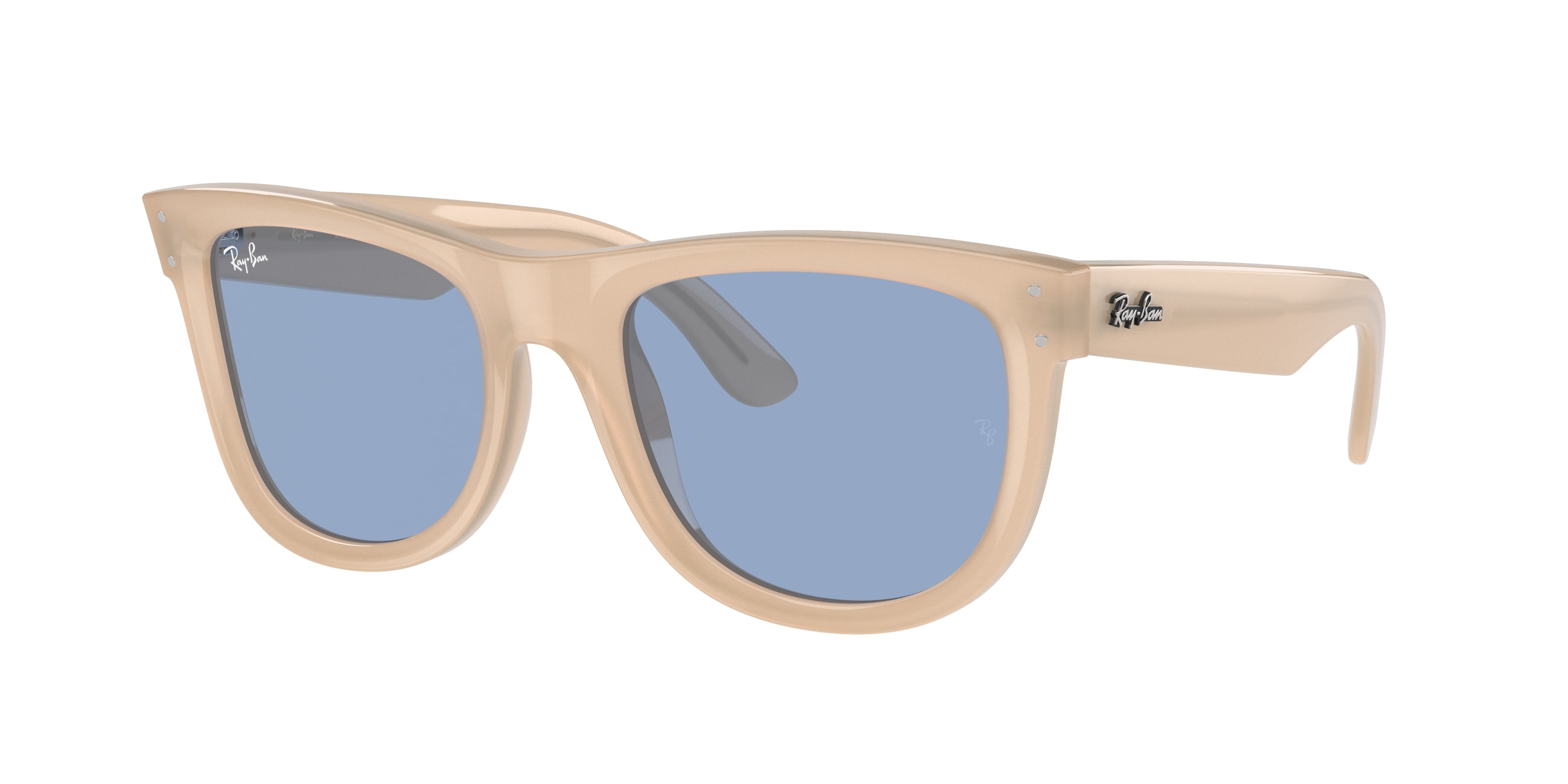 Sunglasses Ray-Ban RBR 502 SF 678072 Wayfarer Reverse Opal Beige/Ho ...