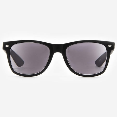 Sunglasses with Readers for Men and Women - Reader Sunglasses - Classic Reading Sun Glasses with Built In Full Readers - Rimini by VITENZI in Black 3.00