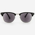 thumbnail image 1 of Sunglasses with Readers for Men and Women - Reader Sunglasses - Semi Rimless Browline Reading Sun Glasses with Built In Full Readers - Tivoli by VITENZI in Black 3.00, 1 of 10