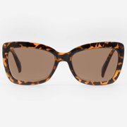 Sunglasses with Readers for Women - Reader Sunglasses - Butterfly Cat Eye Reading Sun Glasses with Built In Full Readers - Carpi by VITENZI in Tortoise 1.75
