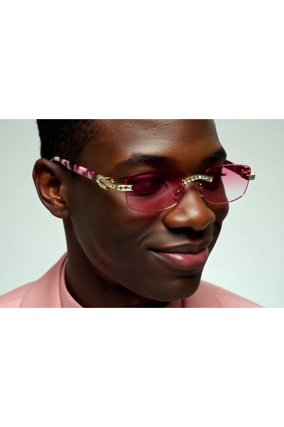 Sunglasses Red Lens Classy Style Street Wear Outdoor Party Music