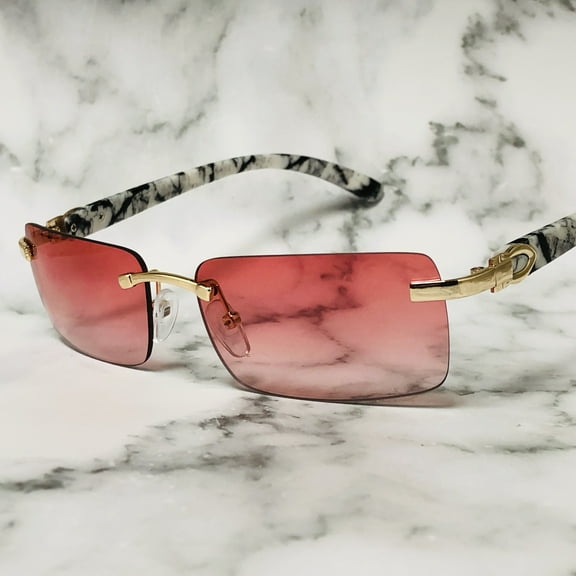 Sunglasses Red Lens Classy Style Street Wear