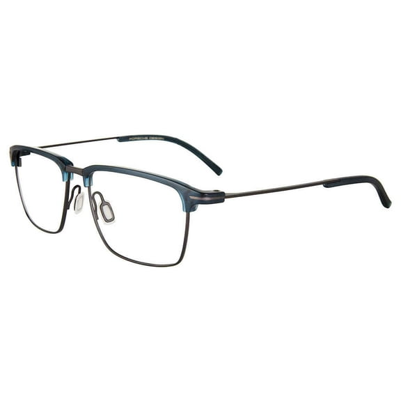 Porsche P8380 D Men's Blue Dark Gunmetal Metal Frame Eyeglasses