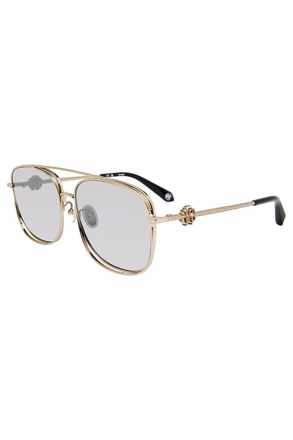 SRC059M 8FFX 59mm Aviator Sunglasses Women's Shiny Grey Gold