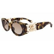 Roberto Cavalli SRC064 0AGG 53mm Oval Sunglasses Women's