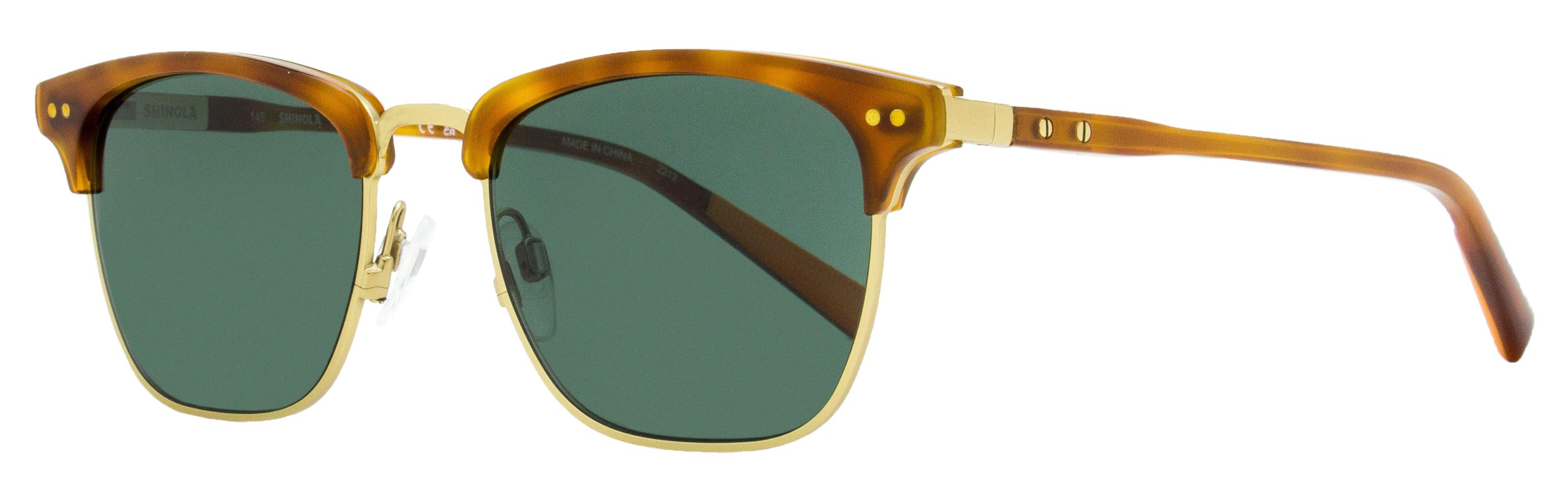 New SHINOLA by Flexon SH-2300S 243 Honey Tortoise Sunglasses with Green Lenses Shinola Sunglasses Sh2300s-243-52-19-145 Non-polarized  main image 3