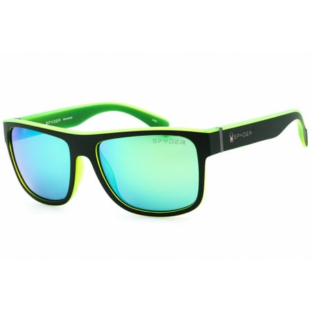 Spyder SP6014 301 56mm Square Sunglasses Men's Olive
