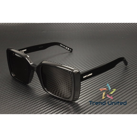 Saint Laurent SL497 001 51mm Square Sunglasses Women's Black