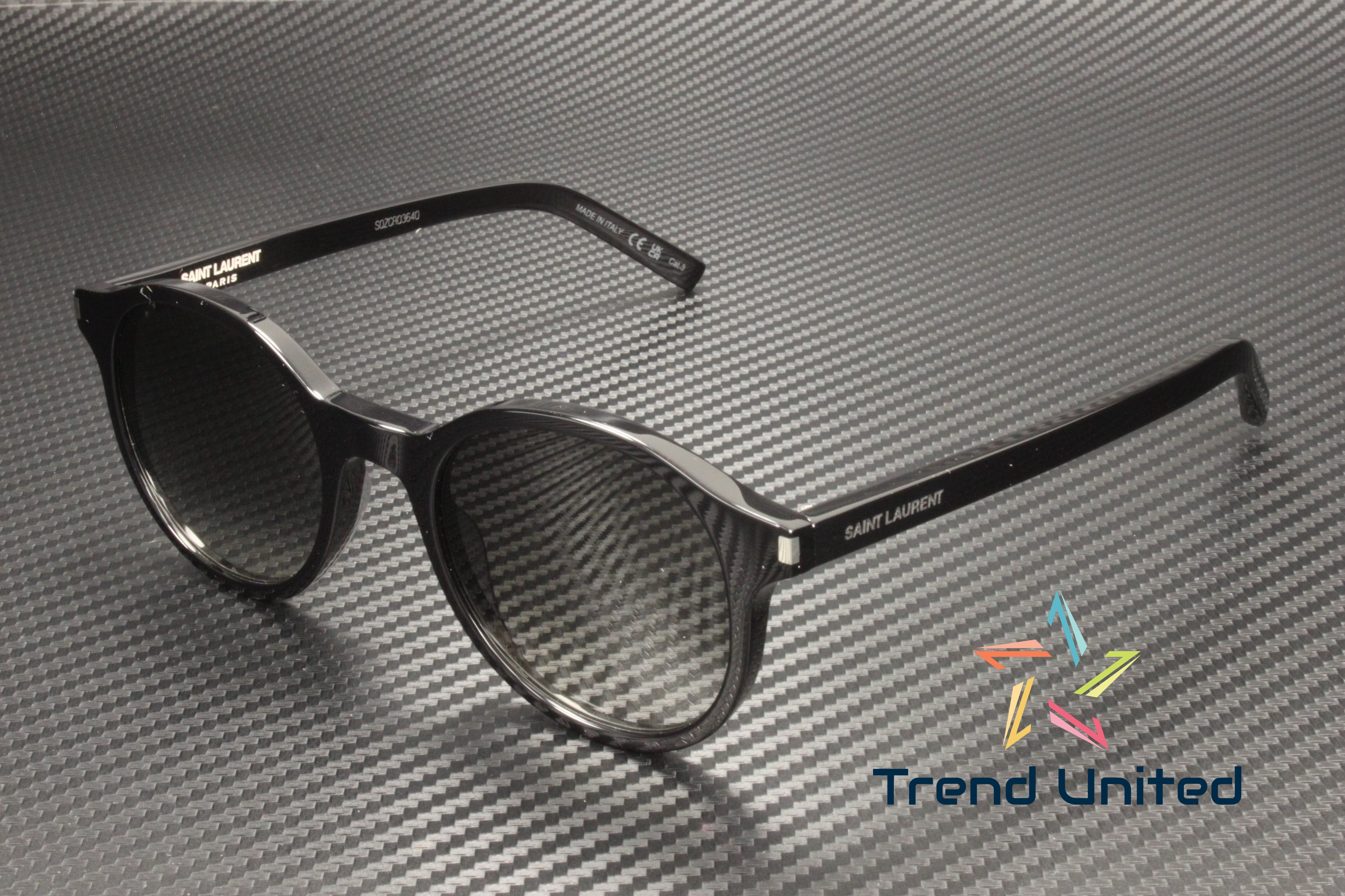 Sunglasses Saint Laurent SL 521 - 001 Black / Grey - Walmart.com