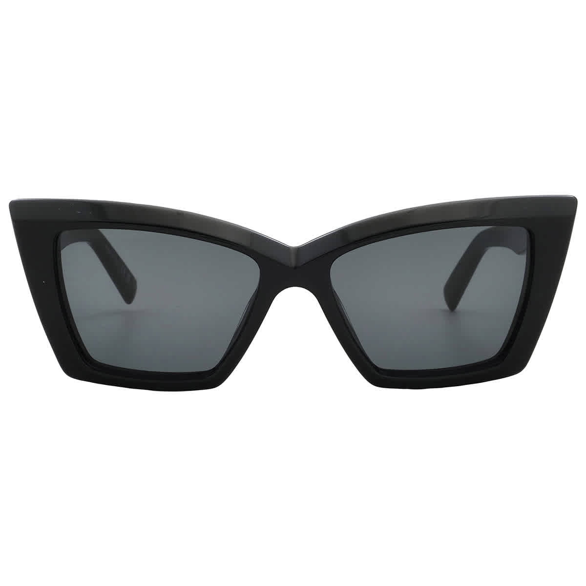 Saint Laurent SL 657 Plastic Womens Cat-Eye Sunglasses Black 54mm