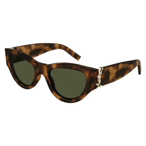 SAINT LAURENT サングラス SLM143F-003 HAVANA/GREEN Saint Laurent SL M143 F 003 Women's Sunglasses - Havana