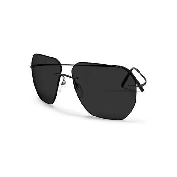 Sunglasses Silhouette Felis Rimless 8743 9040 Pure Black 60/15/145 3 piece frame