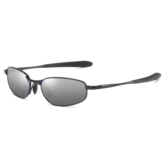 Sunglasses Small Size Rectangular Metal Frame for Men and Women UV400 Protection