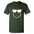 thumbnail image 1 of Sunglasses Smile Face Emoticon Novelty Graphic Tees Men Humor Christmas Gift Funny Sarcastic T Shirt, 1 of 5