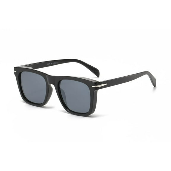 Sunglasses Square Black Lens Retro Style Classic Shades Outdoor