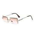 thumbnail image 1 of Sunglasses Square Frameless Korean Style Literary Style Gradient Color, 1 of 4