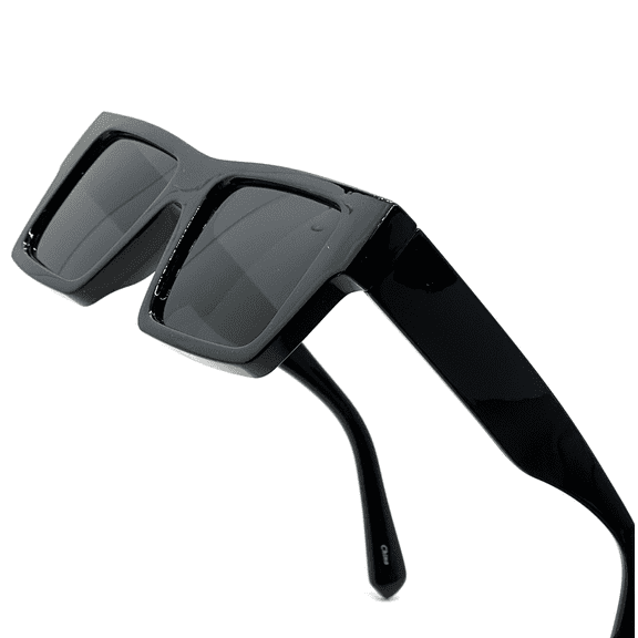 Sunglasses Square Hip Hop Style Fashion Black