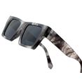 thumbnail image 1 of Sunglasses Square Hip Hop Style Fashion Gray Marble, 1 of 5