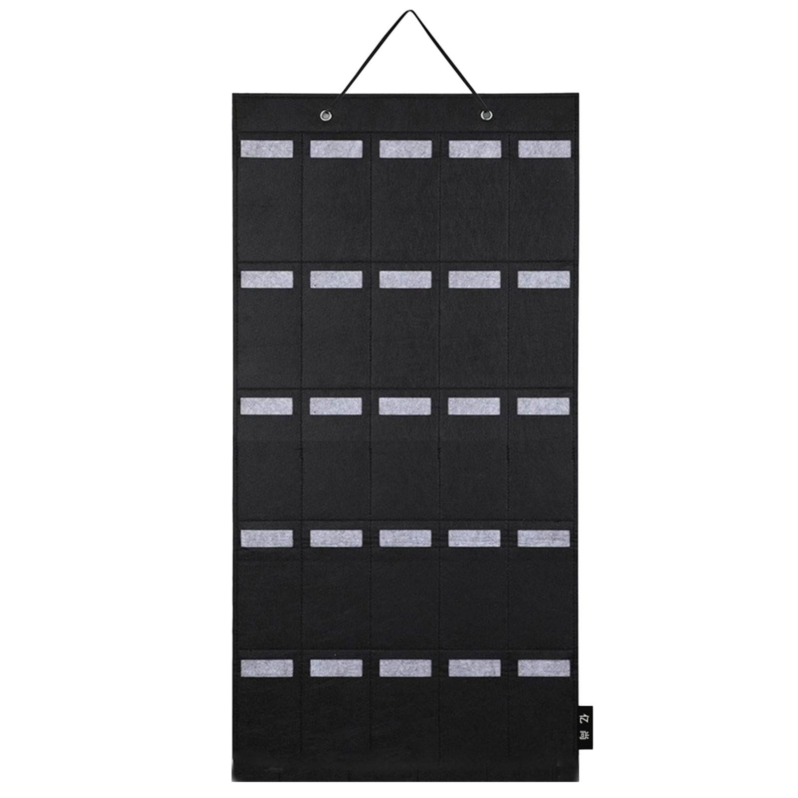Sunglasses Storage Organizer, Dienrx Hanging Eyeglasses Storage Holder Hanging Wall Pocket Glasses Organizer 25 Slots Sunglass Organizer Holder Display with Sturdy Rope