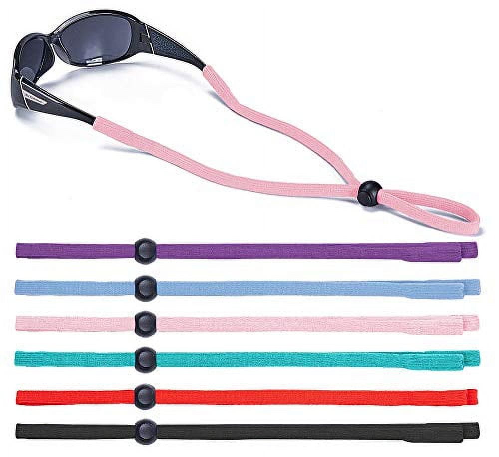 SHINKODA Black Glasses Strap, Sports Sunglasses & Eyeglasses Holder Straps  for Men Women, String Holder, Neck Lanyard Cord, Adju