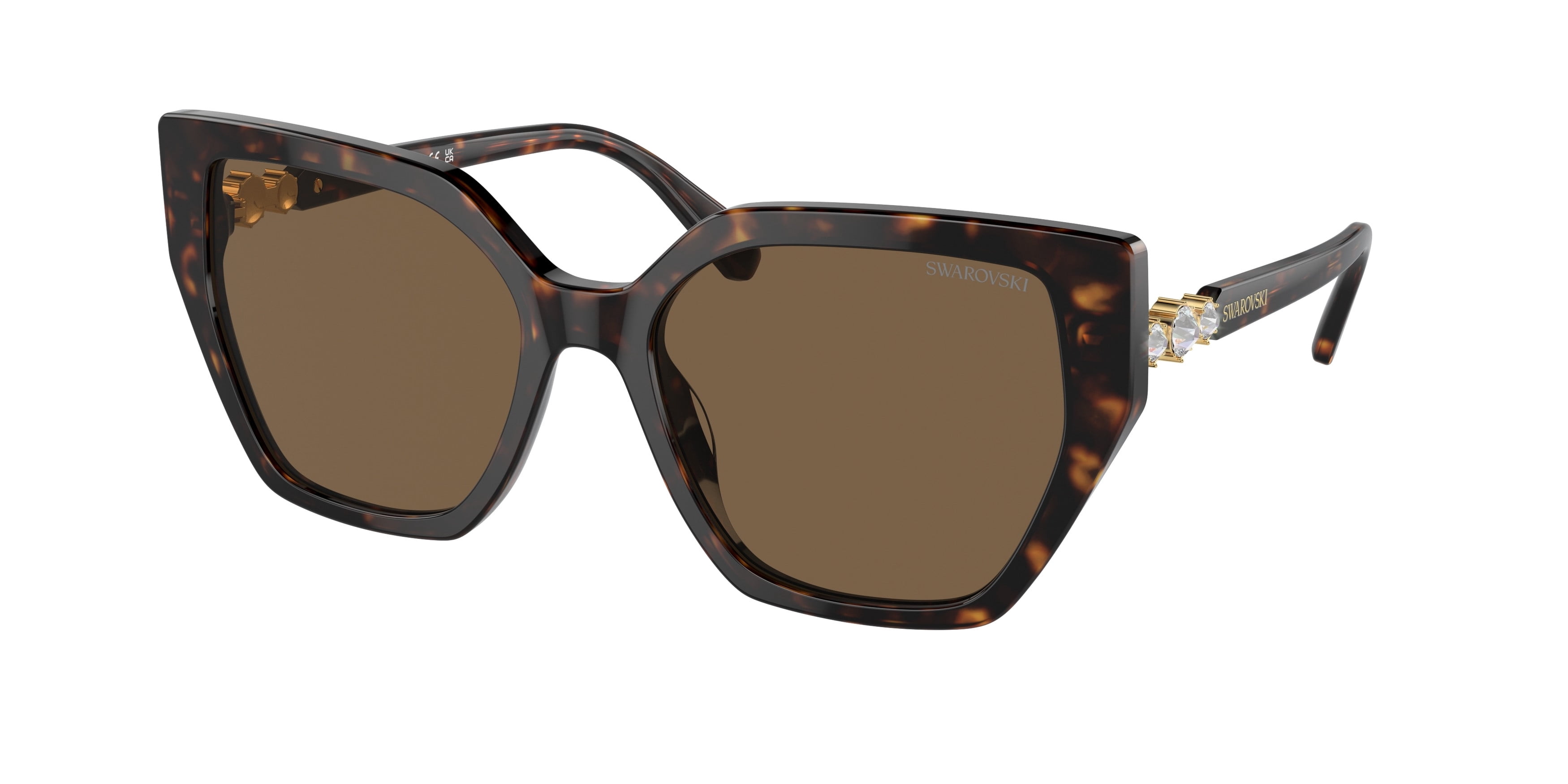 Swarovski SK 6016 Plastic Womens Irregular Sunglasses Dark 
