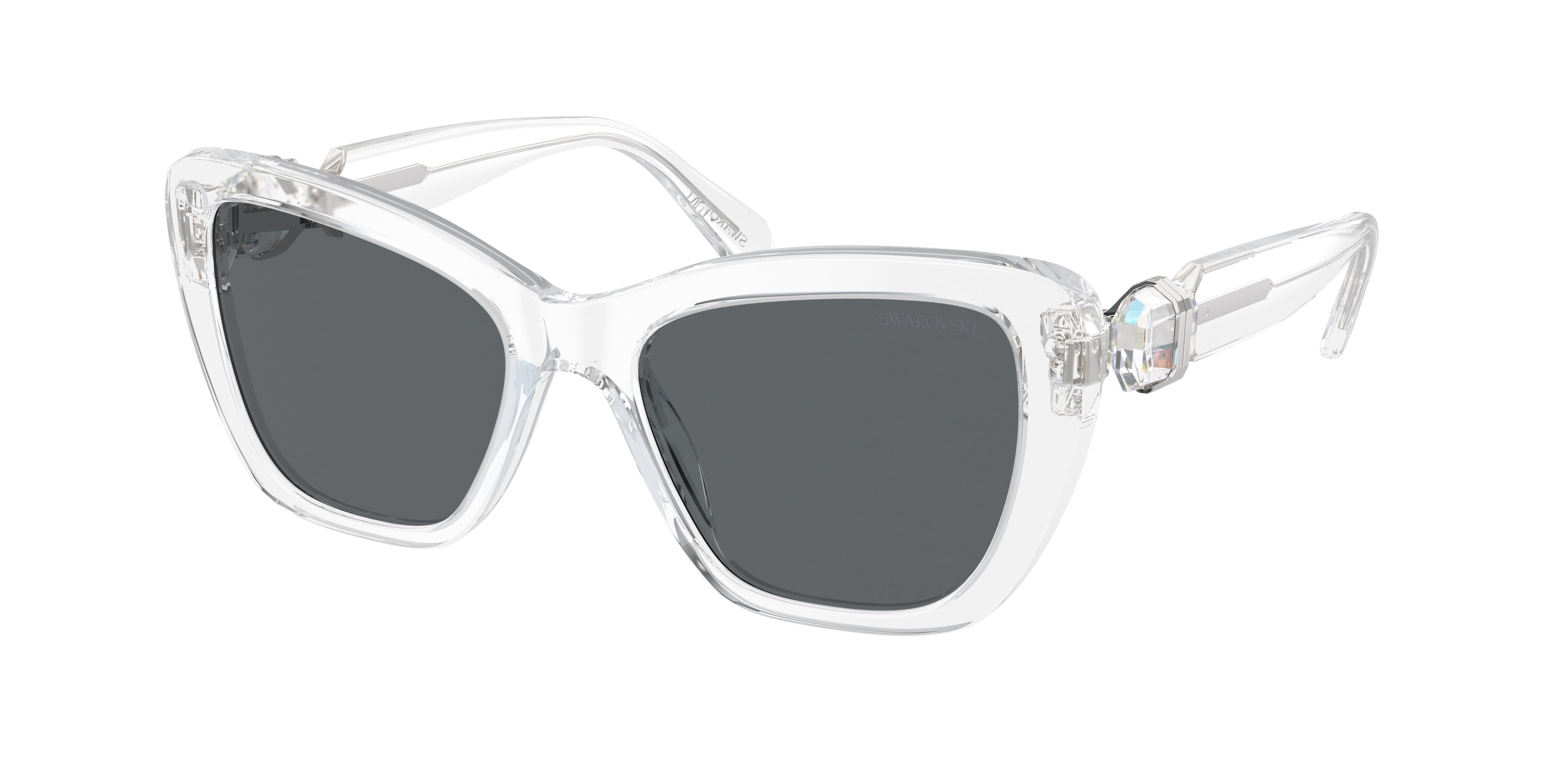 Swarovski Sunglasses white with crystals Swarovski SK7022 4001/87 Sunglasses - US main image 4