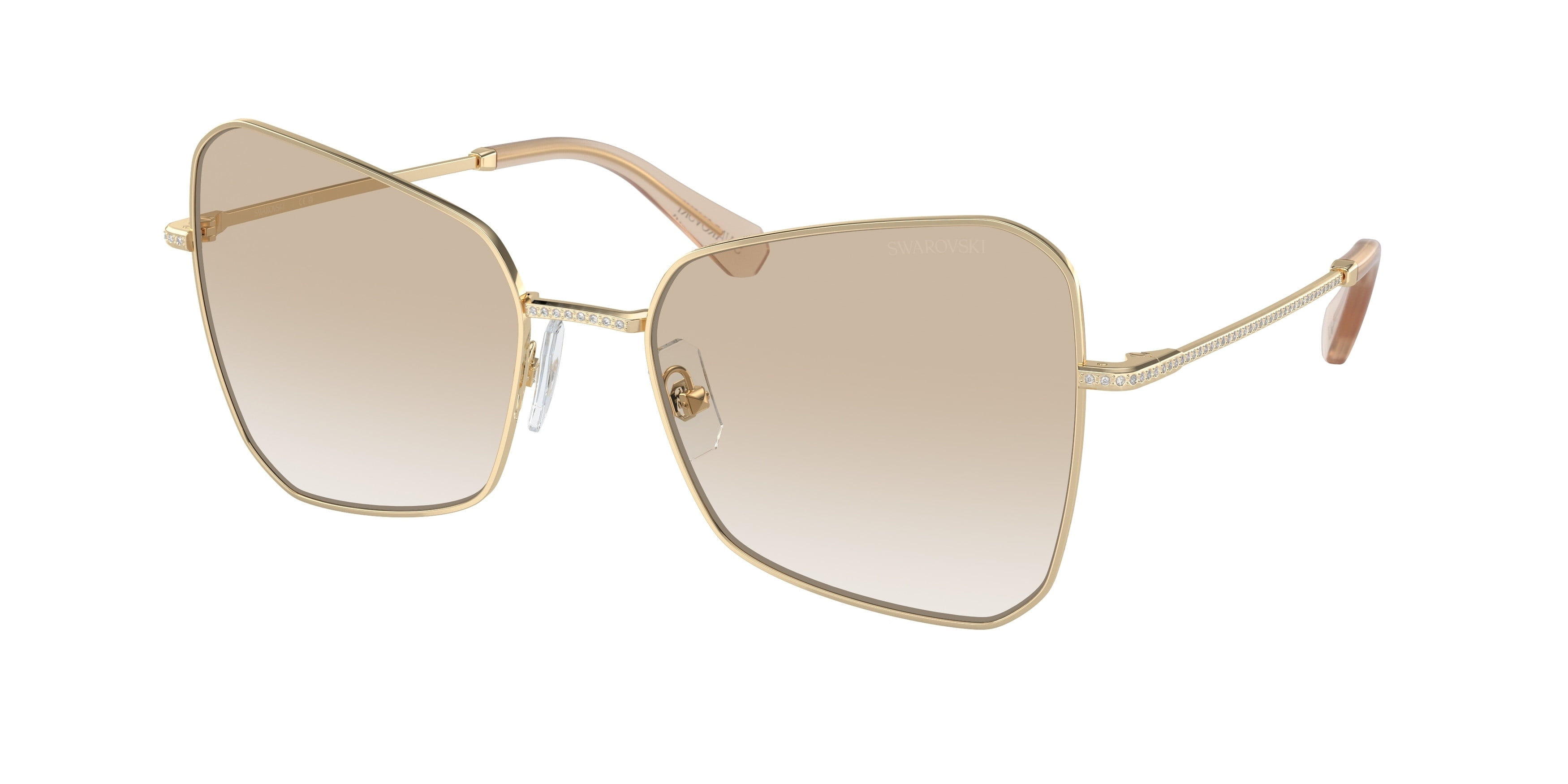 Swarovski Women\'s Sk7008 57Mm Sunglasses, Gold Swarovski Women\ main image 4