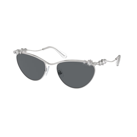Swarovski SK 7017 Metal Womens Cat-Eye Sunglasses Silver 58mm Adult