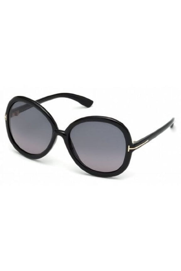 Sunglasses Tom Ford CANDICE TF 276 FT 01B Shiny Black / Gradient Smoke