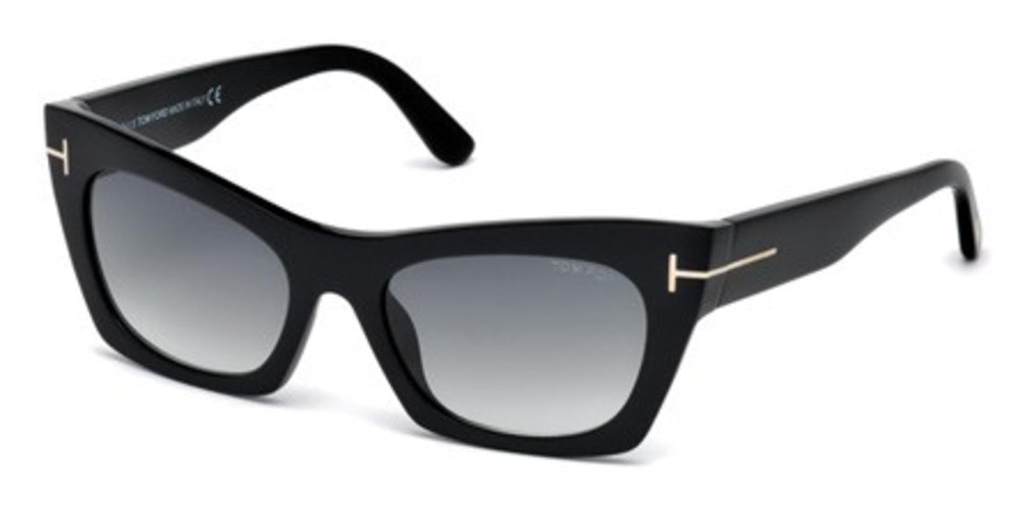 Sunglasses Tom Ford Ft 0459 Kasia 05b Blackother Gradient Smoke 4692