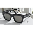 thumbnail image 1 of Tom Ford FT1191 01D Acetate Shiny Black Smoke Polarized 52 mm Women's Sunglasses, 1 of 7