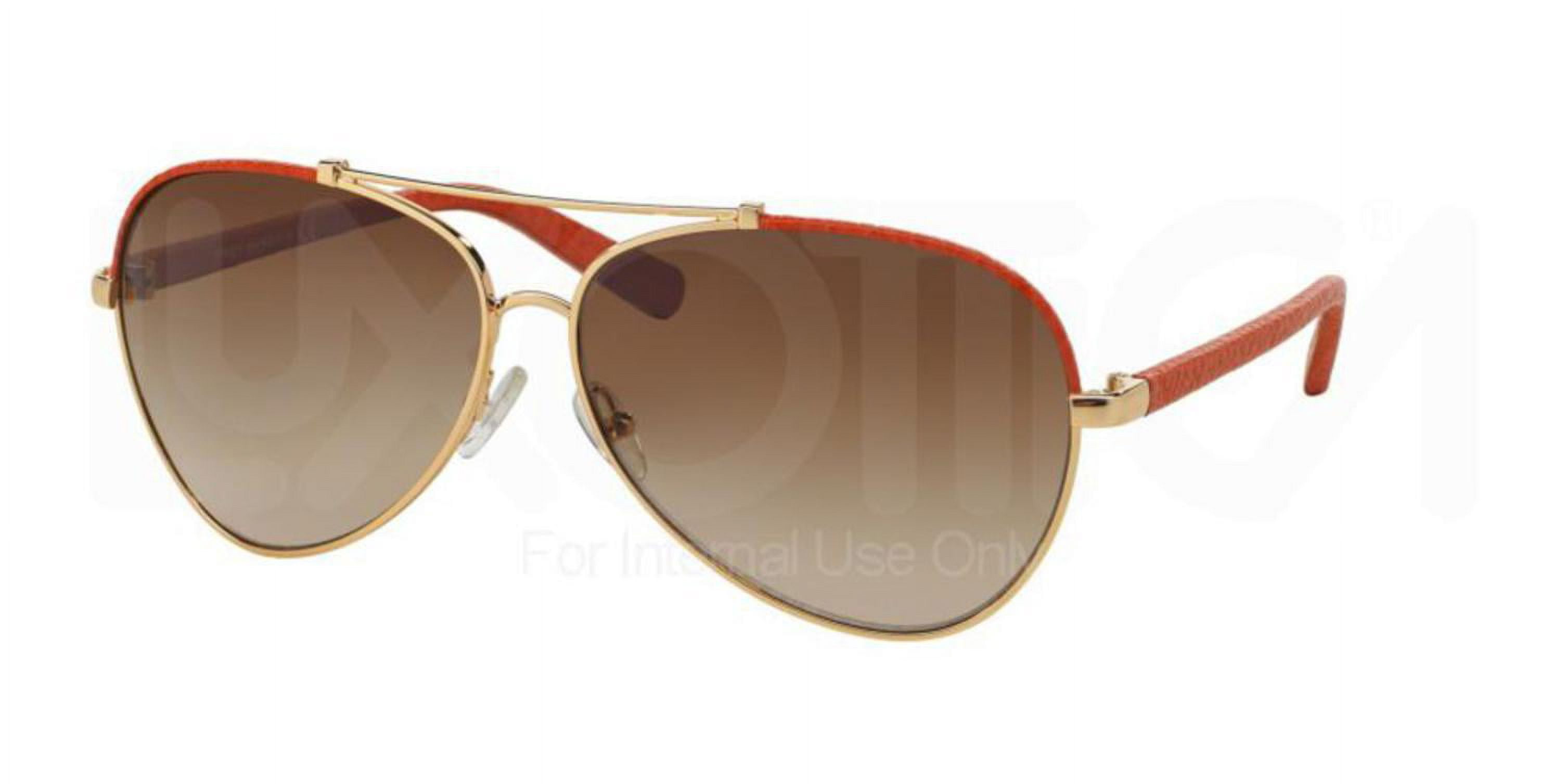 Tory Burch Orange Sunglasses with Gold Accents Sunglasses Tory Burch TY7213D | Free Shipping | Glasses.com® main image 4