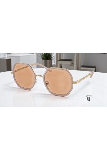 Tory Burch Gradient Aviator style sunglasses- Gold & pink comes with case / bag Tory Burch TY6116 L (54 - 19) with Pink lenses and Gold  main image 3