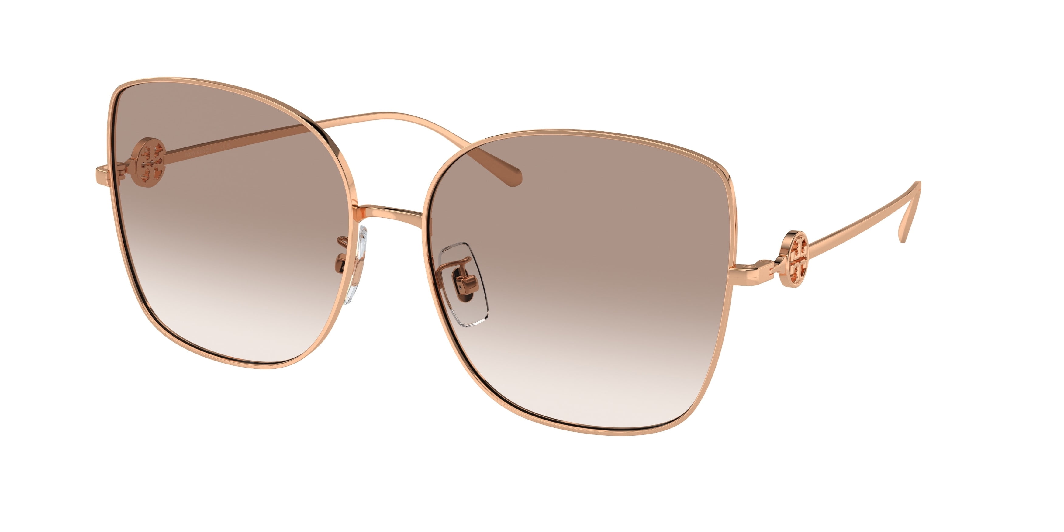 Sunglasses Tory Burch TY 6106 D 335313 Rose Gold Clear Gradient Light