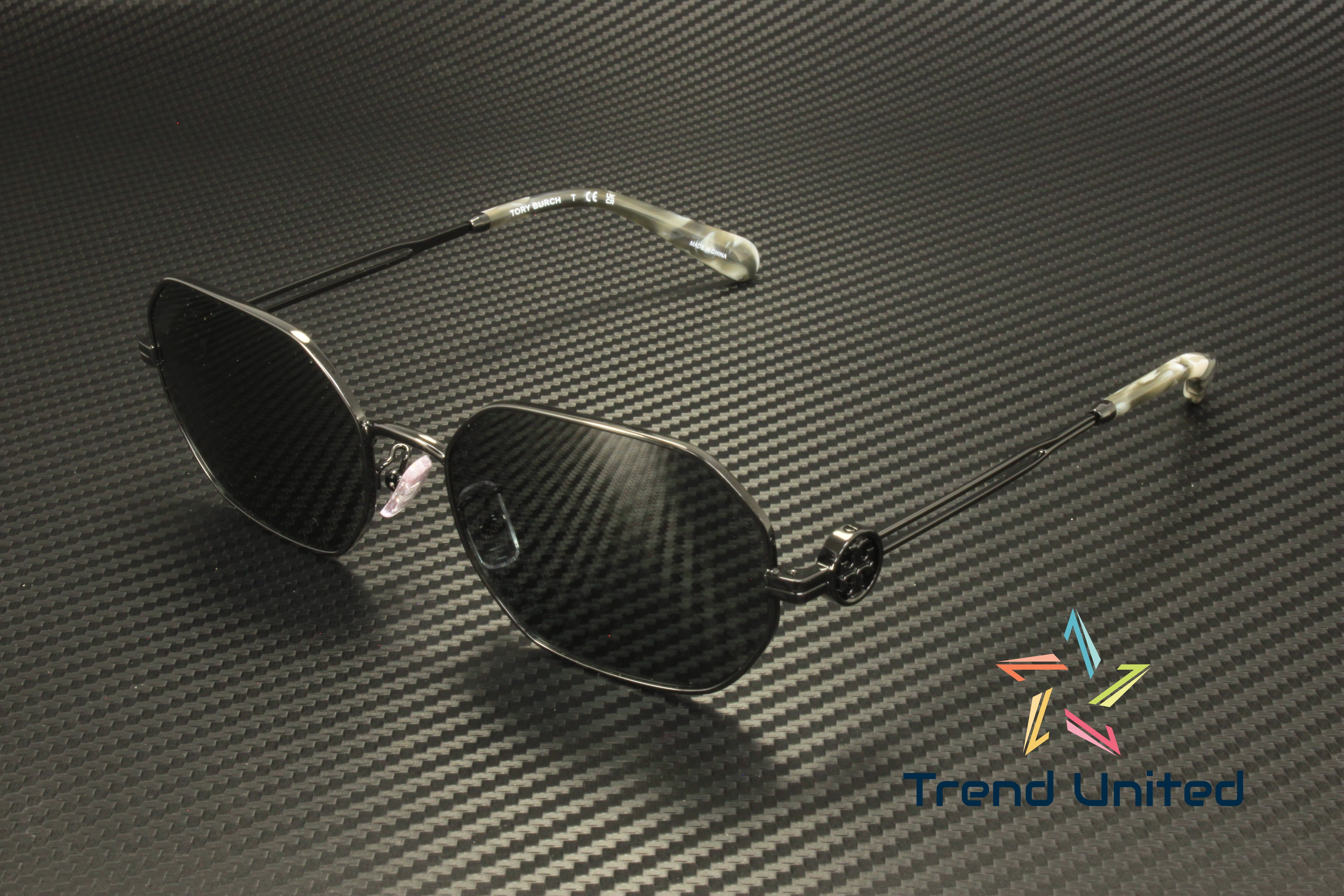 Tory Burch Glossy Black Sunglasses Tory Burch Women main image 3