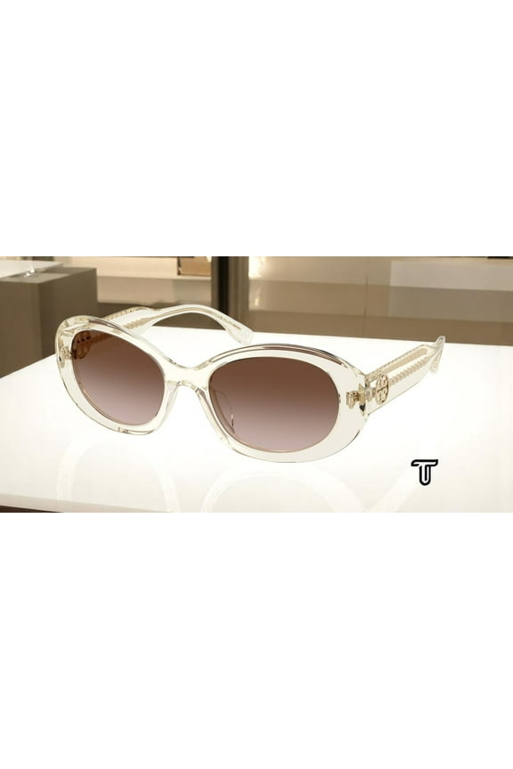 TY7214U 195213 Transparent Pinot Brown Gradient 53mm Women Sunglasses
