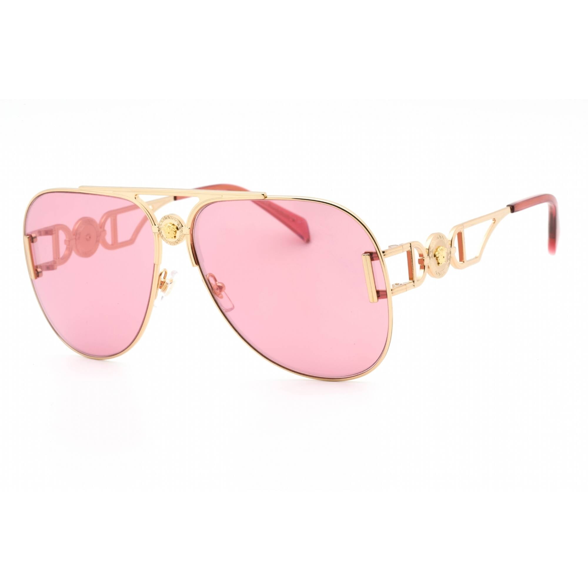 Versace pink mirror sunglasses top