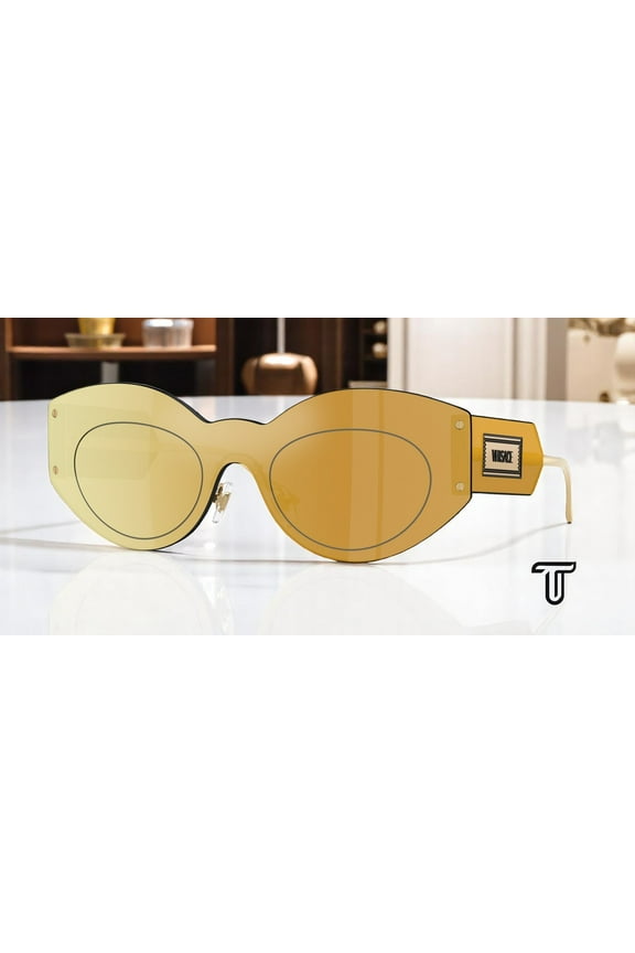 VE2276 10027P Brown Mirror Gold Brown Mir Gold 44 mm Women's Sunglasses