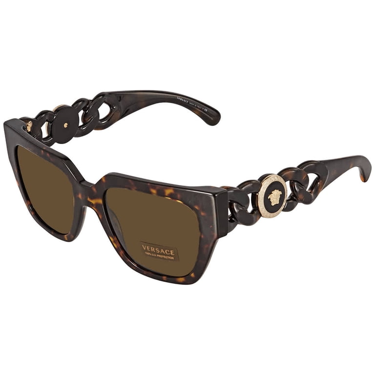 Versace Sunglasses VE 4409 108/73 Havana Dark Brown Lenses  display picture 3