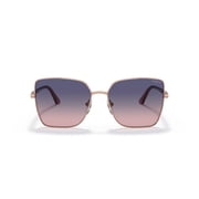 Vogue Women's 58mm Butterfly VO4199S Sunglasses, Pink Gold/Pink Gradient Blue