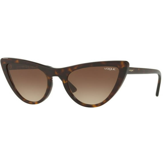 VOGUE Women's Plastic Woman Cateye Sunglasses, Dark Havana, 54 mm