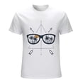 thumbnail image 1 of Sunglasses With Palms Men’s T-Shirt 100% Cotton Casual Short Sleeve Tops Gift Tee White L, 1 of 5