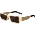 thumbnail image 1 of Sunglasses Women Men Mirror Rectangle Vintage Sun Glasses Metal Shades Uv400, 1 of 7